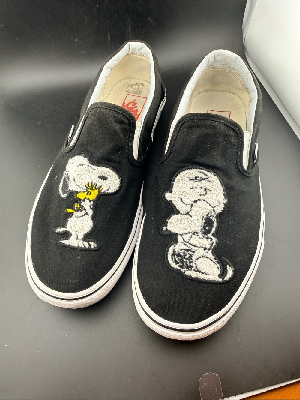 Rare Limited Edition Vans Slip-On Sneakers with Peanuts Embroidery